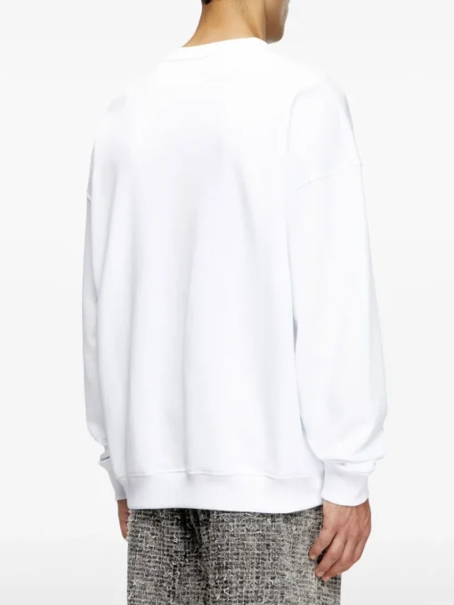 Diesel Felpa Bianco Uomo