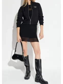 Diesel Felpa Nero Donna
