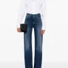 Dondup Jeans Blu Donna Amber Gamba Ampia