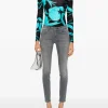 Dondup Jeans Blu Donna Monroe Skinny Chiaro