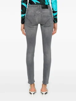 Dondup Jeans Blu Donna Monroe Skinny Chiaro