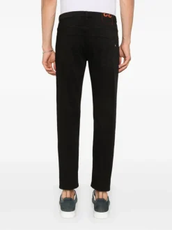 Dondup Jeans Nero Uomo Vestibilità Slim