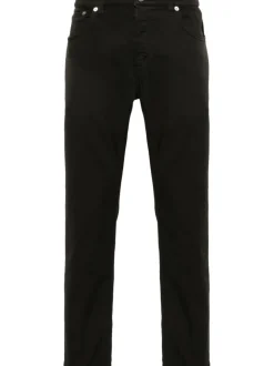 Dondup Jeans Nero Uomo Vestibilità Slim