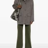 Dondup Jeans Verde Donna Svasato