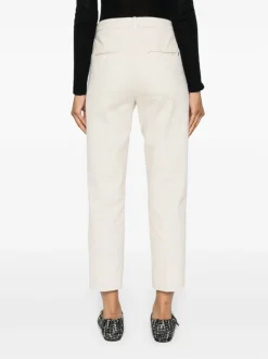 Dondup Pantalone Bianco Donna Nima Bottoni a Vista