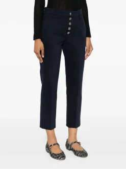 Dondup Pantalone Blu Donna Nima Bottoni a Vista