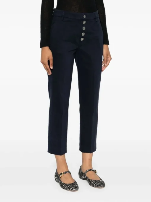 Dondup Pantalone Blu Donna Nima Bottoni a Vista
