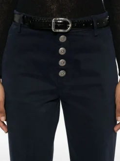 Dondup Pantalone Blu Donna Nima Bottoni a Vista