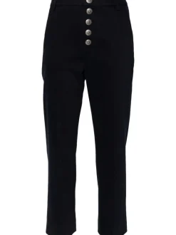 Dondup Pantalone Blu Donna Nima Bottoni a Vista
