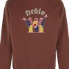 Drole De Monsieur Felpa Marrone Uomo