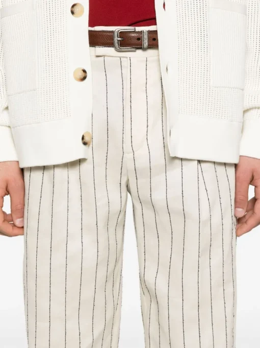 Drole De Monsieur Pantalone Beige Uomo