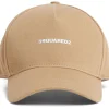 Dsquared2 Cappellino Marrone Uomo Stampa Logo