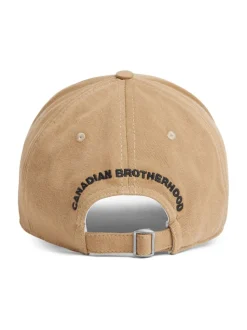 Dsquared2 Cappellino Marrone Uomo Stampa Logo