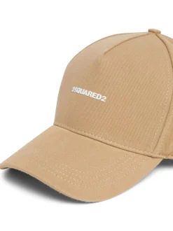 Dsquared2 Cappellino Marrone Uomo Stampa Logo