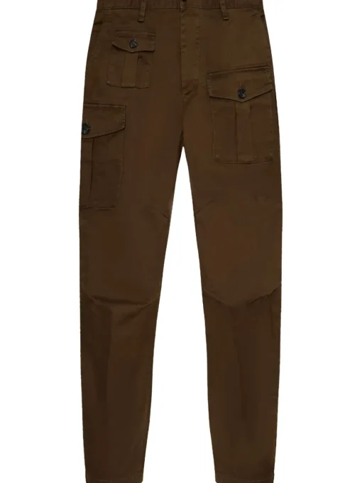 Dsquared2 Pantalone Marrone Uomo Sexy Cargo