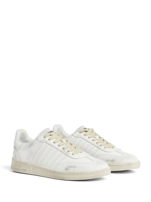 Dsquared2 Scarpa Bianco Uomo Bande in Tono