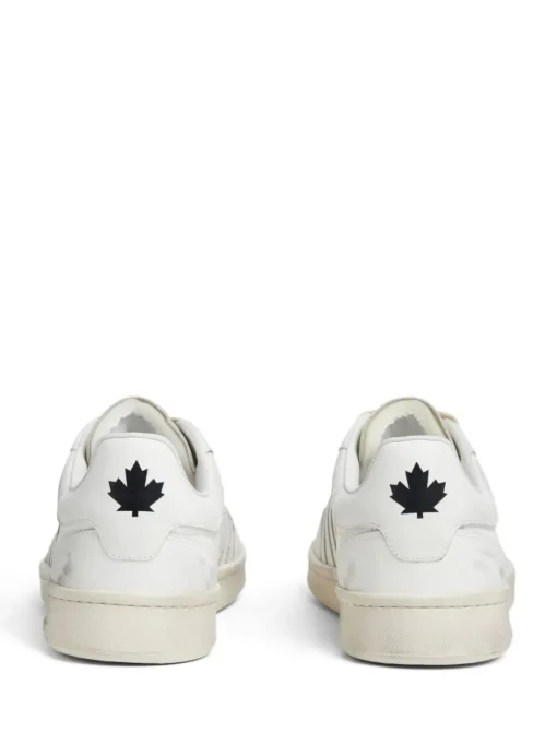 Dsquared2 Scarpa Bianco Uomo Bande in Tono