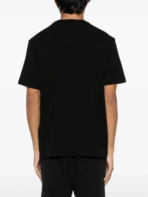 Dsquared2 T-shirt Nero Uomo Ricamo Logo Scollo