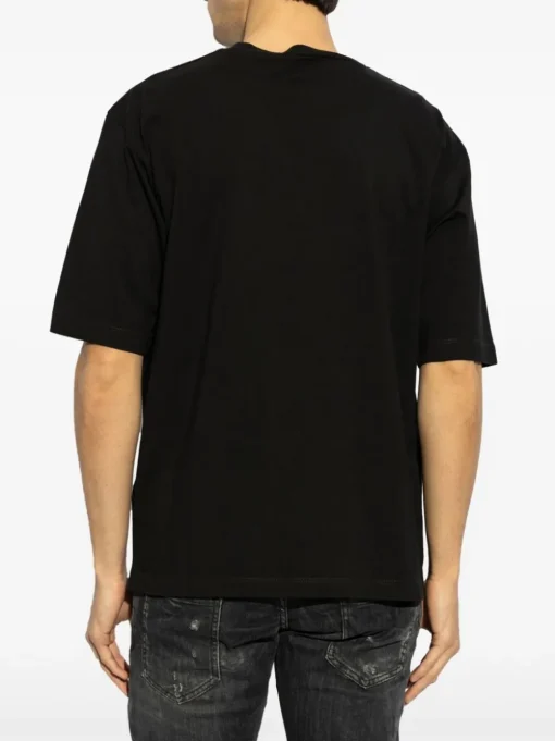 Dsquared2 Uomo T-shirt Nero Wrestling