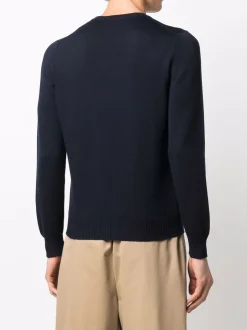 Fileria Maglia Blu Uomo Scollo Tondo
