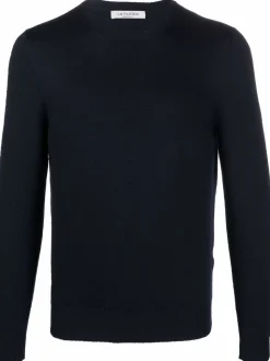 Fileria Maglia Blu Uomo Scollo Tondo