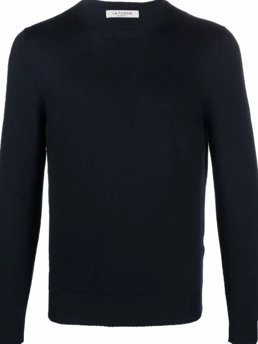 Fileria Maglia Blu Uomo Scollo Tondo