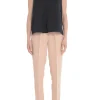 F.it Top Nero Donna Scollo a V