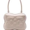 Ganni Borsa Grigio Donna Butterfly a Manico Singolo