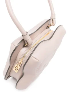 Ganni Borsa Grigio Donna Butterfly a Manico Singolo