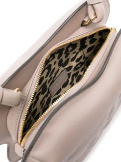 Ganni Borsa Grigio Donna Butterfly a Manico Singolo