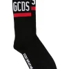 Gcds Calze Nero Unisex Logo