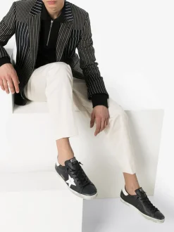 Golden Goose Scarpa Nero Uomo Super Star