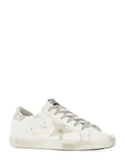Golden Goose Super-Star Donna Scarpe Bianco-Argento