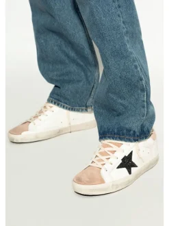 Golden Goose Super-Star Donna Scarpe Bianco-Rosa