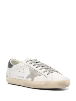 Golden Goose Super-Star Uomo Scarpa Bianco-Grigio