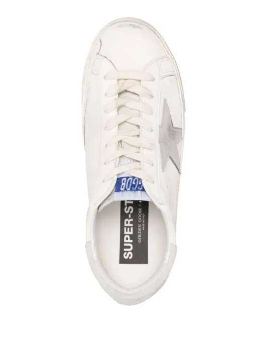 Golden Goose Super-Star Uomo Scarpa Bianco-Grigio