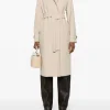 Harris Wharf London Cappotto Sabbia Donna con Cintura