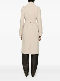 Harris Wharf London Cappotto Sabbia Donna con Cintura