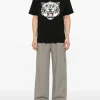 Kenzo Uomo T-shirt Nero Happy Tiger