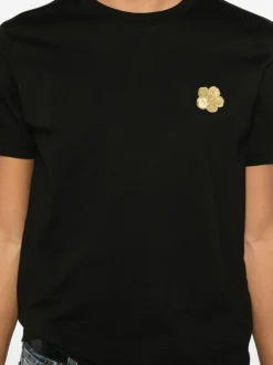 Kenzo Uomo T-shirt Nero Micro Fiore