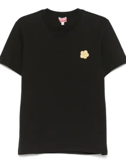 Kenzo Uomo T-shirt Nero Micro Fiore