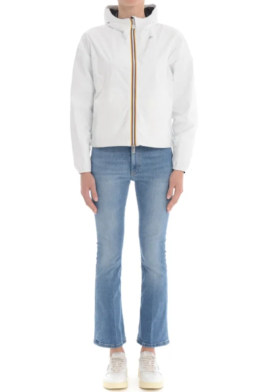 K-way Giubbotto Bianco Donna Laurette Plus.2 Reversible