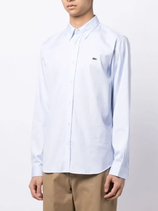Lacoste Camicia Azzurro Uomo