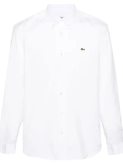 Lacoste Camicia Bianco Uomo