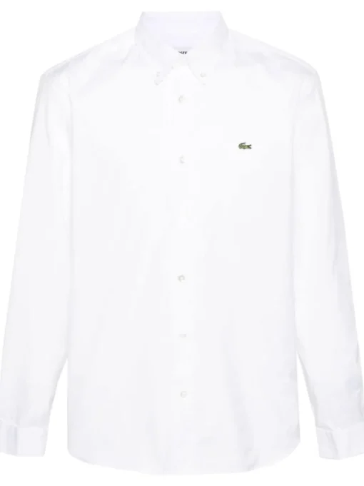 Lacoste Camicia Bianco Uomo