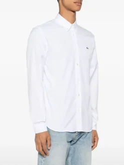 Lacoste Camicia Bianco Uomo