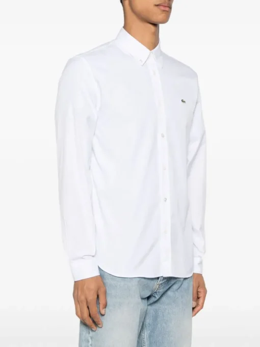 Lacoste Camicia Bianco Uomo