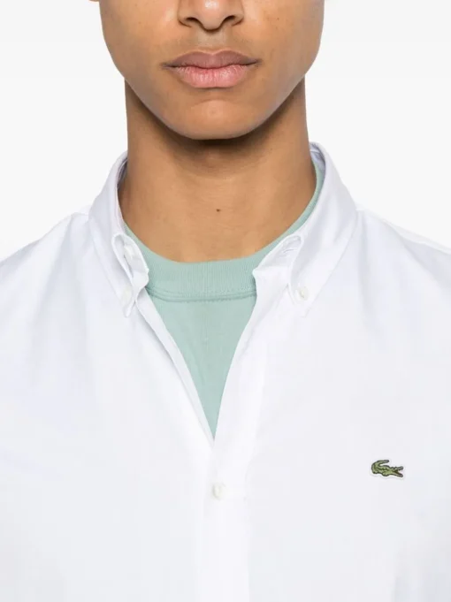 Lacoste Camicia Bianco Uomo