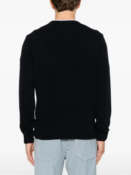 Lacoste Maglia Blu Uomo Ricamo Coccodrillo