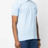 Lacoste Polo Azzurro Uomo Verde con logo ricamato